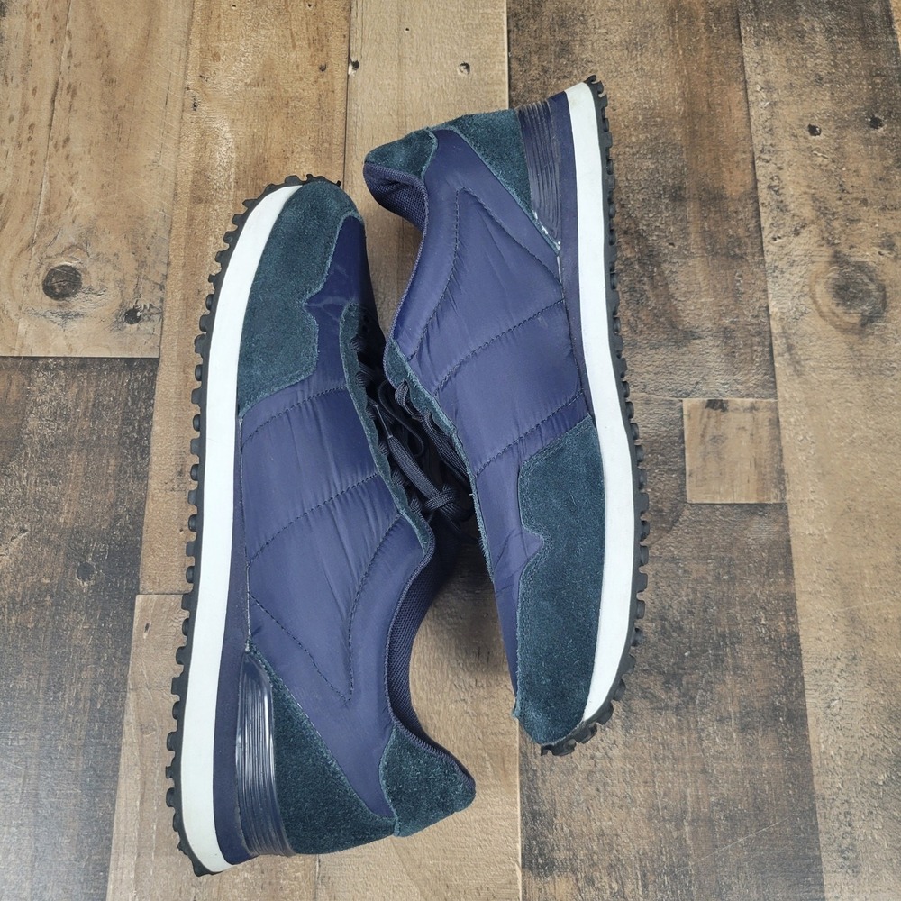 NWOT Greats Mens 12 Rosen Blue Nylon/Suede Black Gum‎ Sole Low Top Casual Shoes